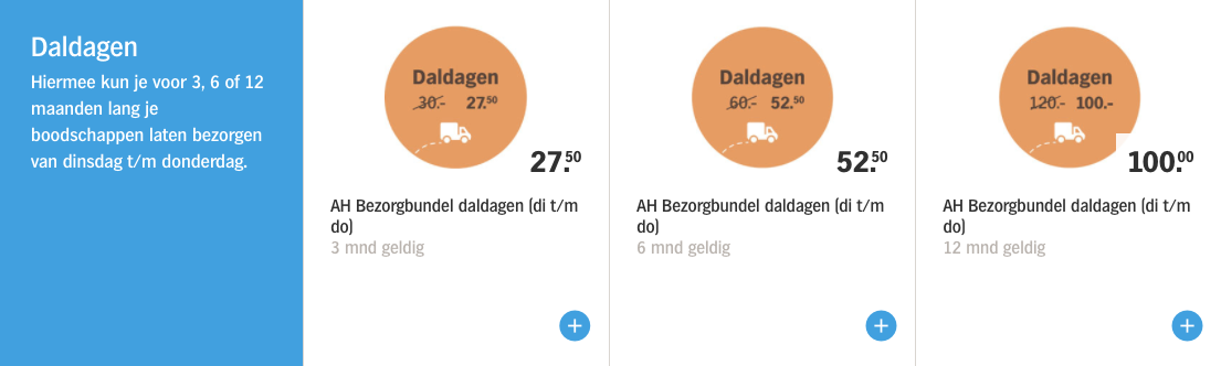 daldagen ah bezorging abonnement