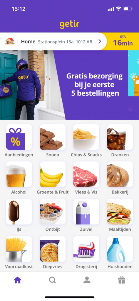 getir supermarkt assortiment